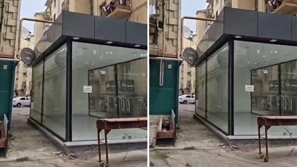 AAAF Parkda yolu bağlayıb, mağaza tikdilər -