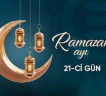 <i><b>Ramazan ayının 21-ci günü -<font color=red> İmsak və iftar vaxtları </b></i></font>