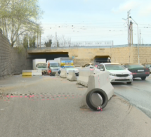 <i><b>Bakıda tunelin istinad divarında çatlar əmələ gəlib - <font color=red>VİDEO</b></i></font>